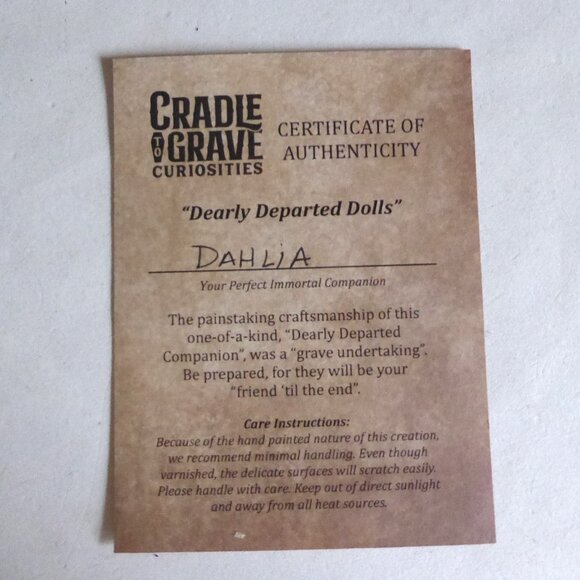 OOAK 15” GOTHIC HORROR SCARY POSSESSED DEMON DOLL PROP ODDITY - Picture 12 of 12